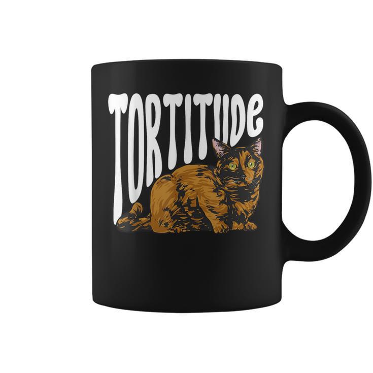 Tortoiseshell Cat Tortitude Tortie Cat Coffee Mug