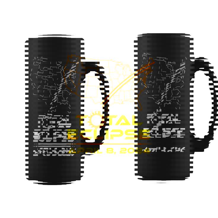 Total Eclipse April 8 2024 Path Of Totality Coffee Mug