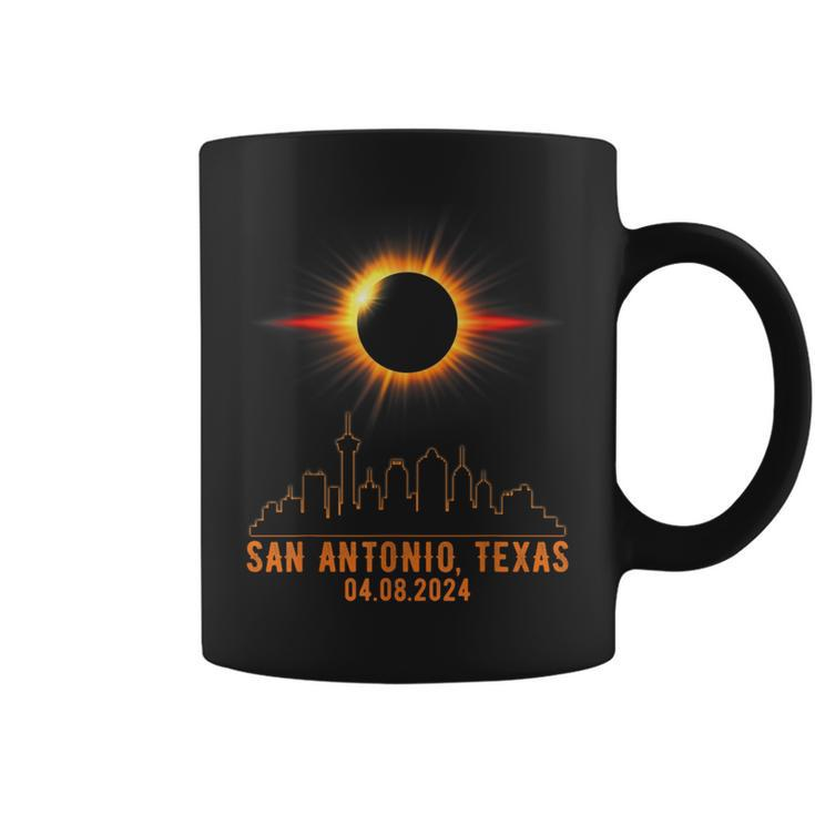Total Solar Eclipse 04082024 San Antonio Texas Coffee Mug