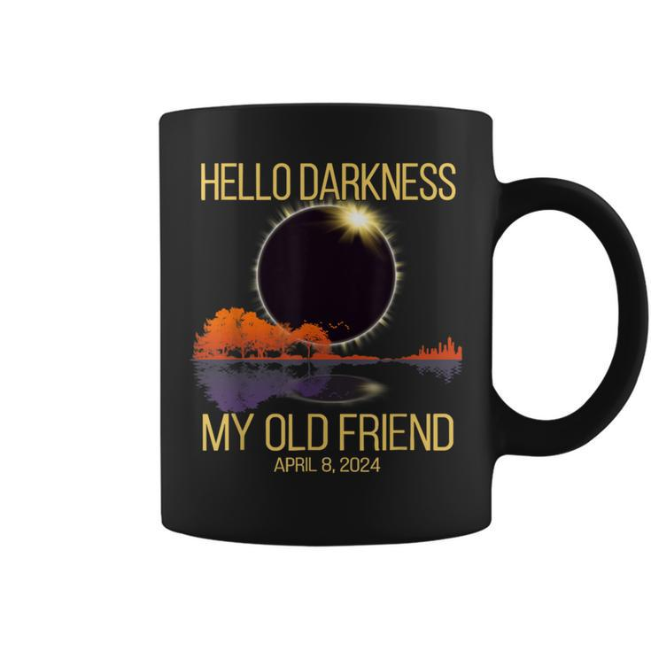 Total Solar Eclipse 040824 Hello Darkness My Old Friend Coffee Mug