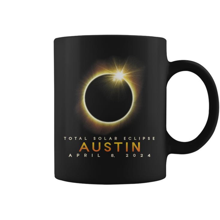 Total Solar Eclipse 2024 Austin April 8 2024 Moon Cover Coffee Mug