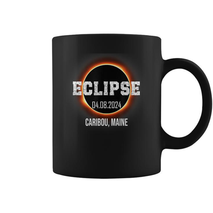 Total Solar Eclipse 2024 Caribou Maine Totality April 8 Coffee Mug