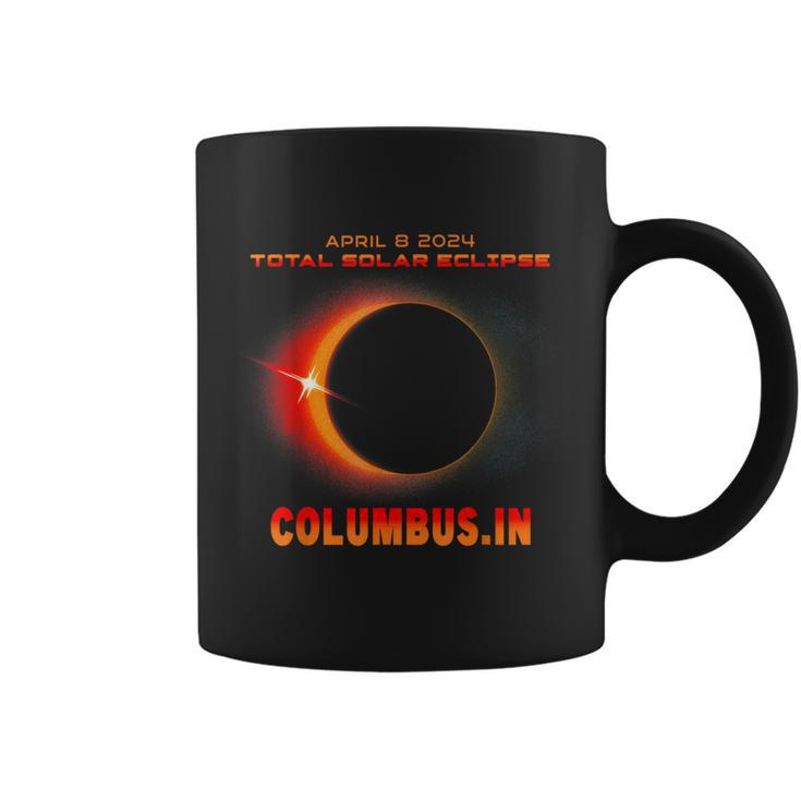 Total Solar Eclipse 2024 Columbus Indiana Coffee Mug