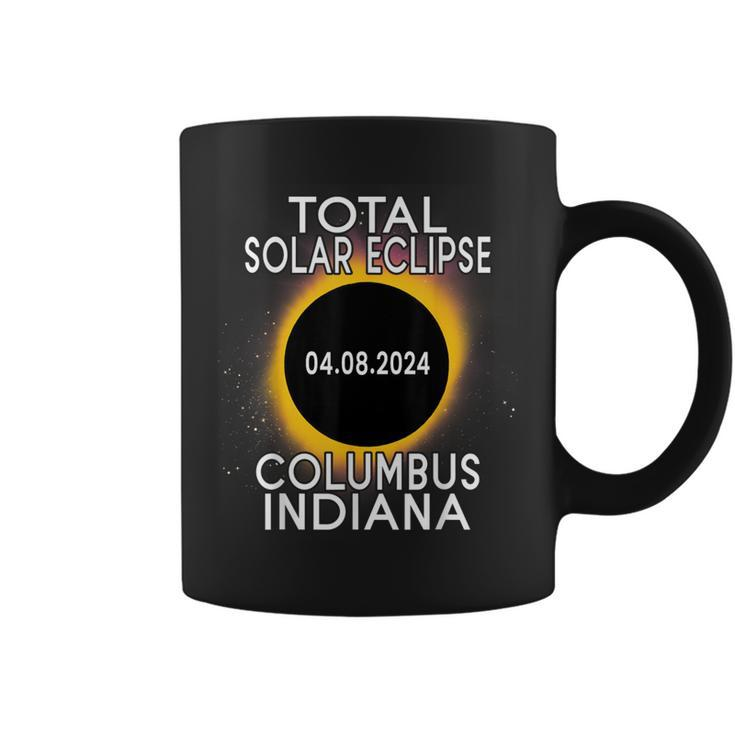 Total Solar Eclipse 2024 Columbus Indiana Path Of Totality Coffee Mug