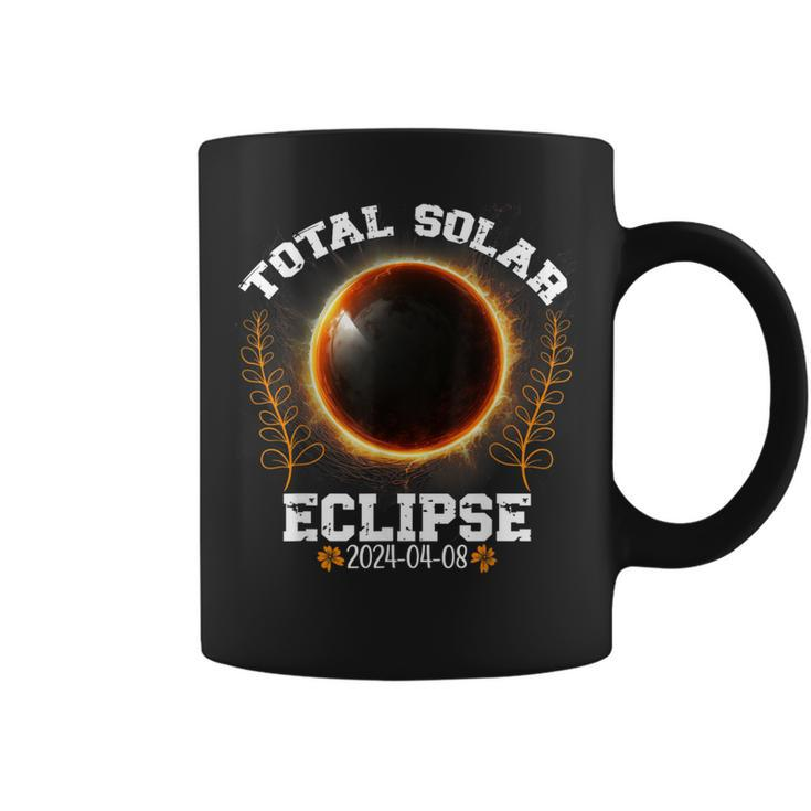 Total Solar Eclipse 2024 Flower Totality Spring 08-04-2024 Coffee Mug