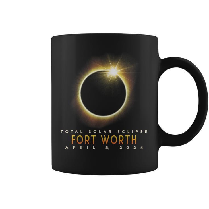 Total Solar Eclipse 2024 Fort Worth April 8 2024 Moon Coffee Mug