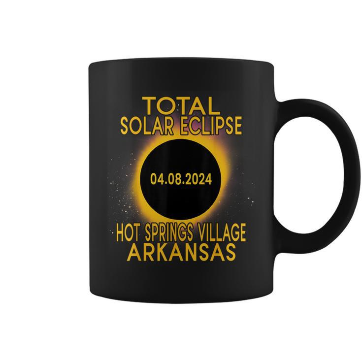 Total Solar Eclipse 2024 Hot Springs Village Arkansas Coffee Mug