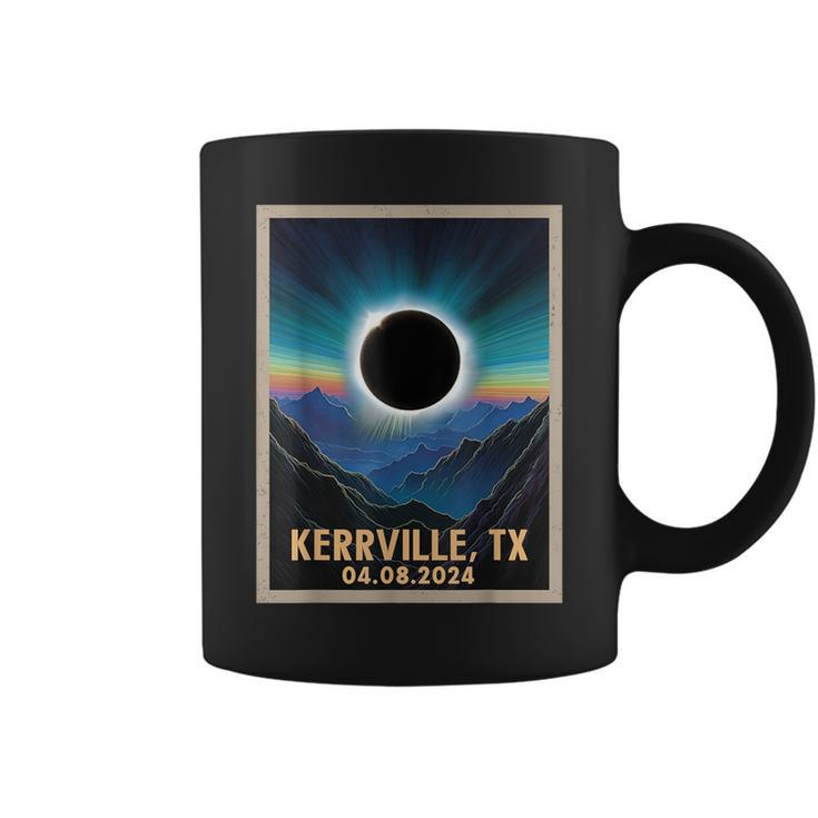 Total Solar Eclipse 2024 Kerrville Texas Vintage Coffee Mug