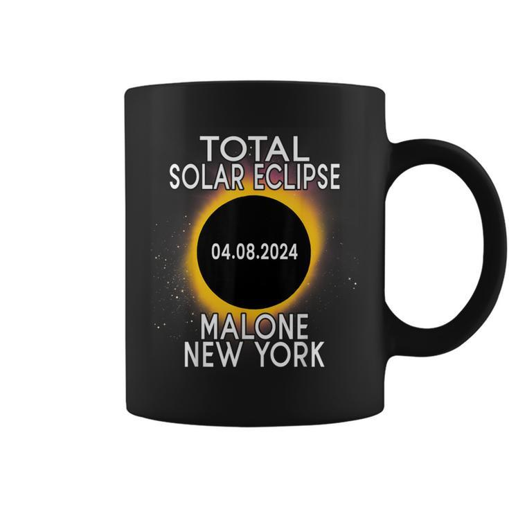Total Solar Eclipse 2024 Malone New York Coffee Mug