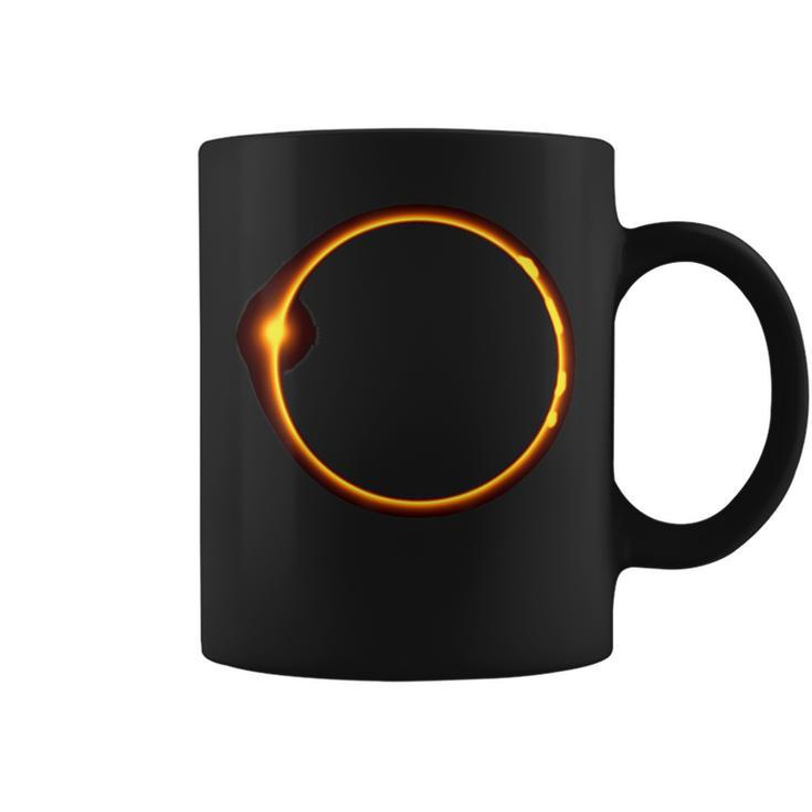 Total Solar Eclipse 2024 Minimalist Ring Coffee Mug