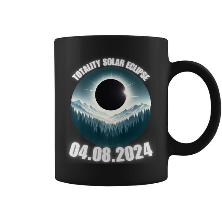 Total Solar Eclipse 2024 Path Of American Mountains View Ar Coffee Mug