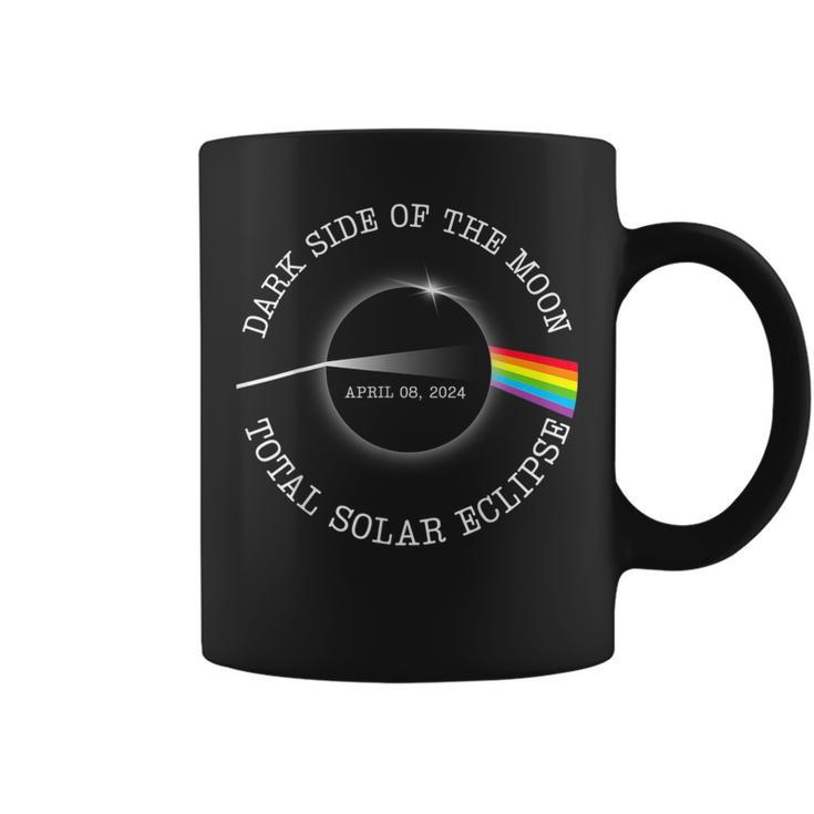 Total Solar Eclipse 2024 Rainbow Totality Dark Side Moon Coffee Mug