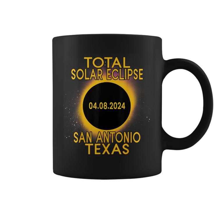 Total Solar Eclipse 2024 San Antonio Texas Path Of Totality Coffee Mug