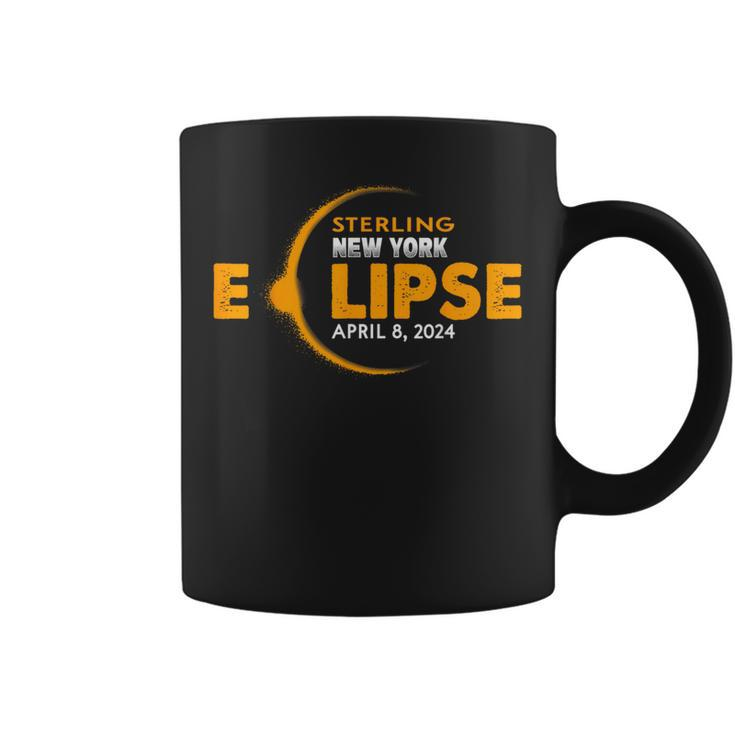 Total Solar Eclipse 2024 In Sterling New York Coffee Mug