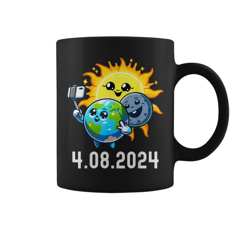Total Solar Eclipse 2024 Totality April 8 Cute Selfie Coffee Mug