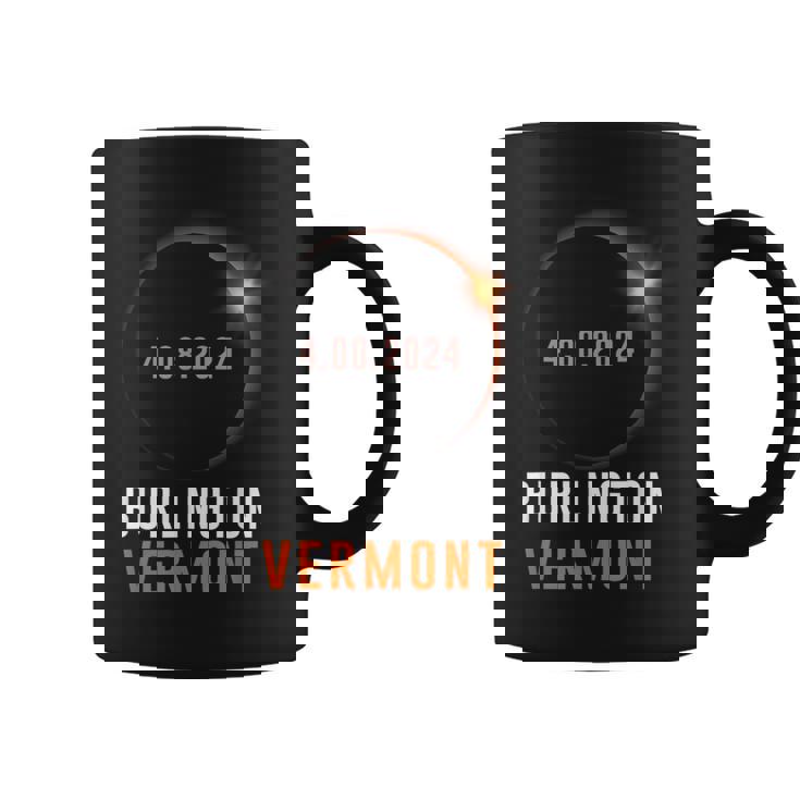 Total Solar Eclipse 2024 Totality Burlington Vermont Coffee Mug