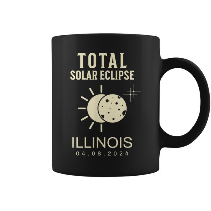Total Solar Eclipse 2024 Totality Illinois April 8 2024 Coffee Mug