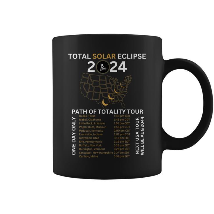 Total Solar Eclipse 2024 Totality Usa Tour Coffee Mug