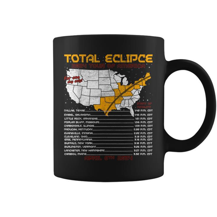 Total Solar Eclipse 2024 Tour Of America Eclipse 04082024 Coffee Mug