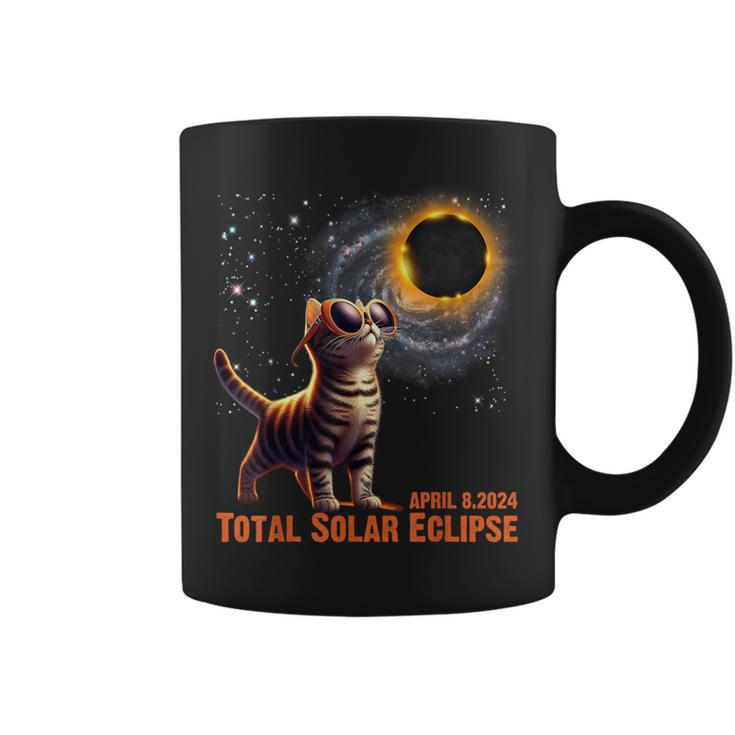 Total Solar Eclipse 2024 Tour Of America 040824 Cat Lover Coffee Mug