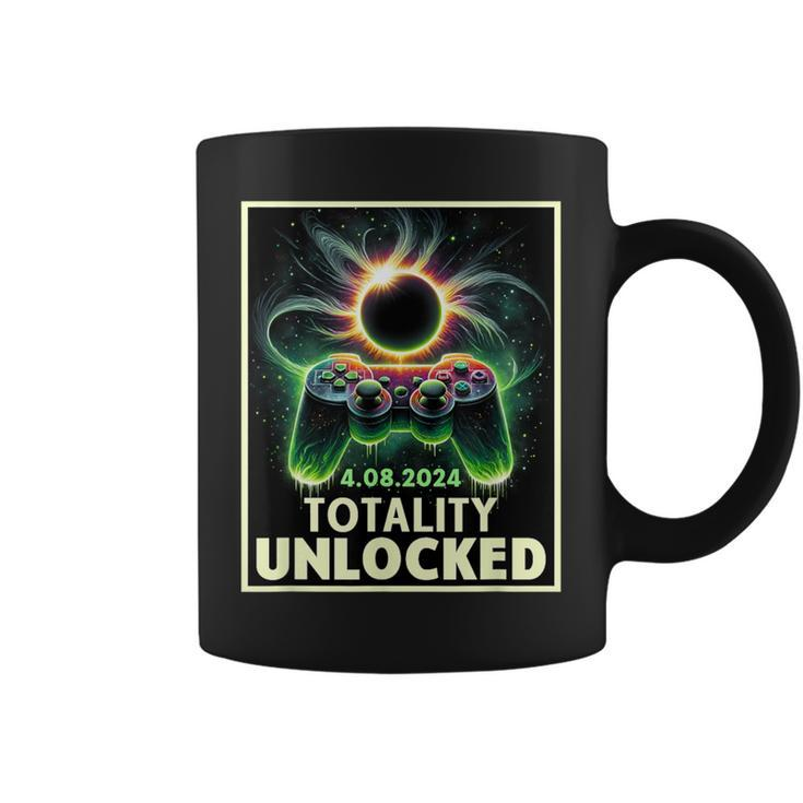 Total Solar Eclipse 2024 Video Game Controller Boys Coffee Mug