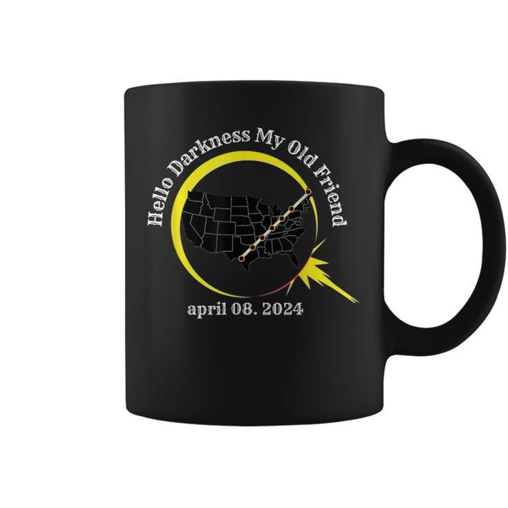 Total Solar Eclipse April 08 2024 Tour Of America Usa Map Coffee Mug