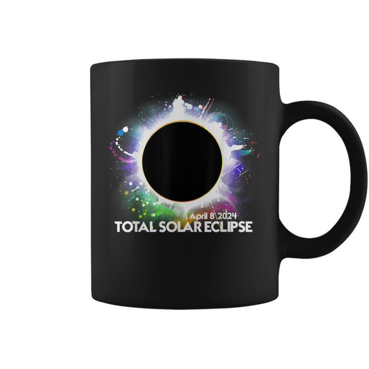 Total Solar Eclipse April 8 2024 Colorful Sun Coffee Mug
