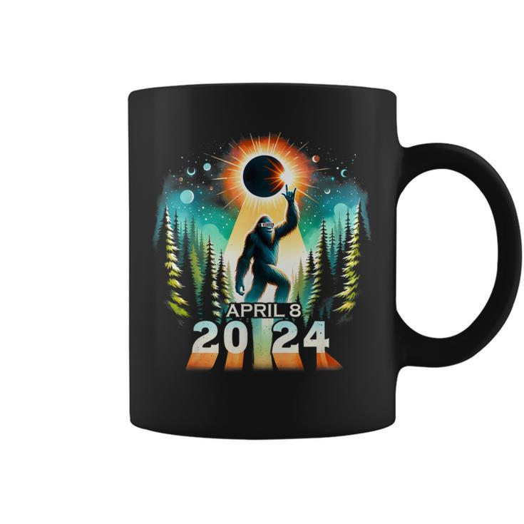 Total Solar Eclipse April 8 2024 Bigfoot Sasquatch Coffee Mug