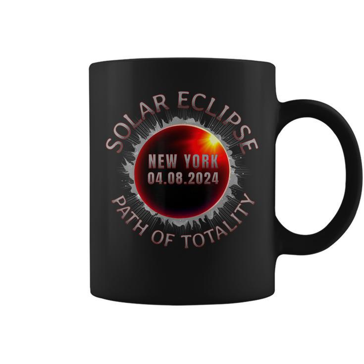 Total Solar Eclipse April 8 2024 New York Path Of Totality Coffee Mug