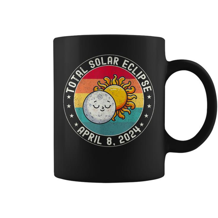 Total Solar Eclipse April 8Th 2024 Retro Coffee Mug