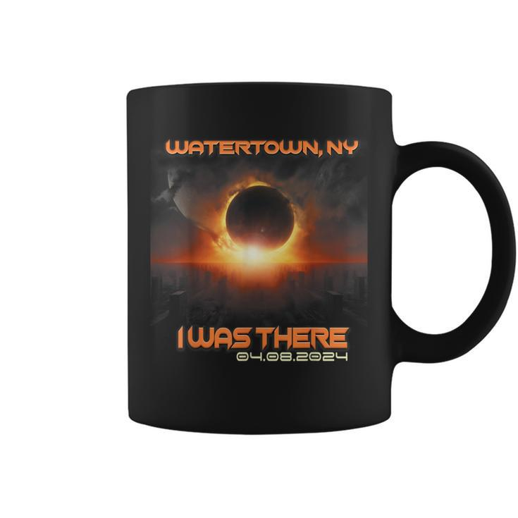 Total Solar Eclipse Cityscape Watertown New York Ny Coffee Mug