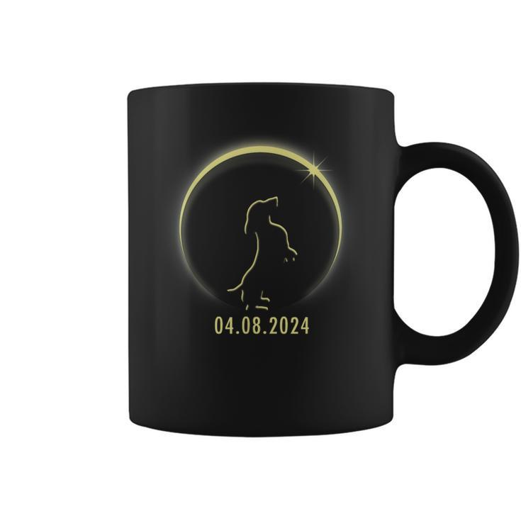 Total Solar Eclipse Dachshund Lover April 8 2024 Totality Coffee Mug