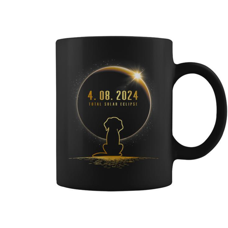 Total Solar Eclipse Dog April 8 2024 Totality Astronomy Dog Coffee Mug