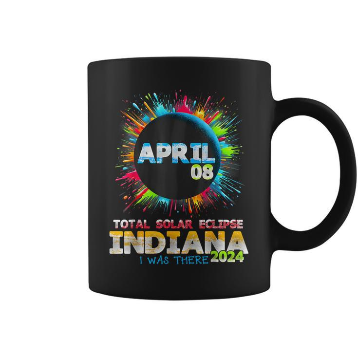 Total Solar Eclipse Indiana 2024 Colorful Totality Coffee Mug