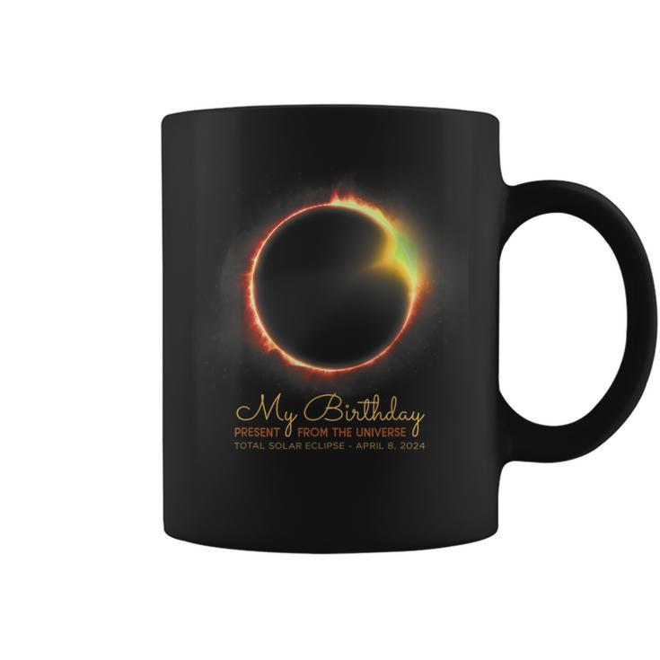 Total Solar Eclipse It's My Birthday April 8 2024 Coffee Mug
