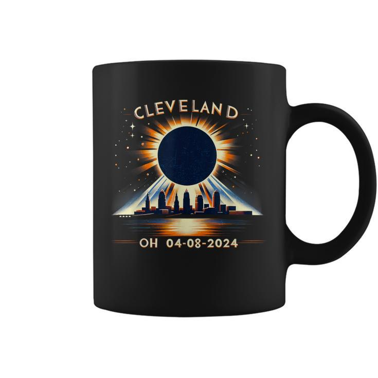 Total Solar Eclipse Oh April 08 2024 Cleveland Solar Eclipse Coffee Mug