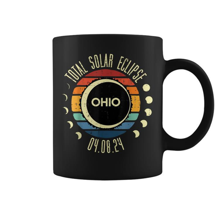Total Solar Eclipse Ohio Sunset Retro 040824 Kid Coffee Mug