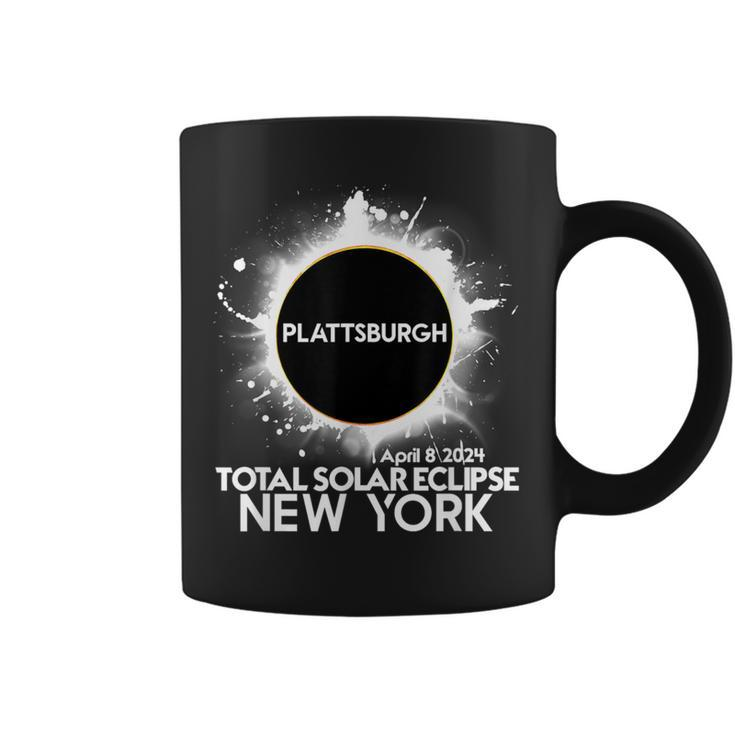 Total Solar Eclipse Plattsburgh New York 2024 Totality Coffee Mug