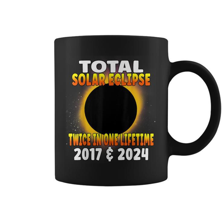Total Solar Eclipse Twice In One Lifetime 2017 & 2024 Cosmic Coffee Mug