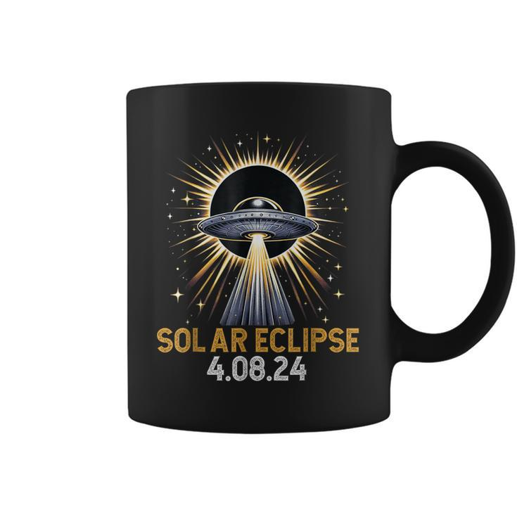 Total Solar Eclipse Ufo April 8 2024 Solar Eclipse Alien Coffee Mug