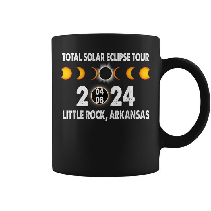 Total Solar Eclipse Us Tour 04 08 2024 Little Rock Arkansas Coffee Mug