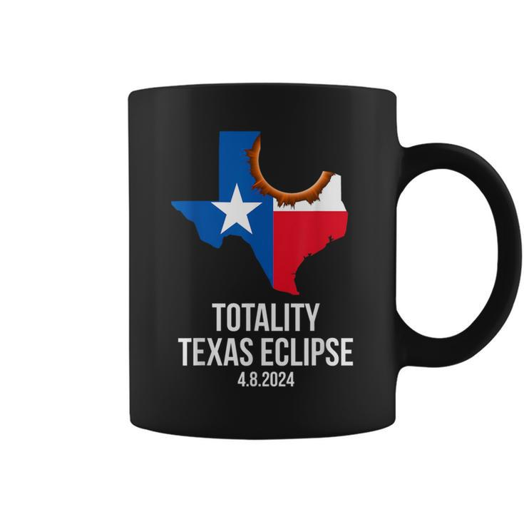 Totality Texas Eclipse 2024 Tx Total Solar Texan State Flag Coffee Mug