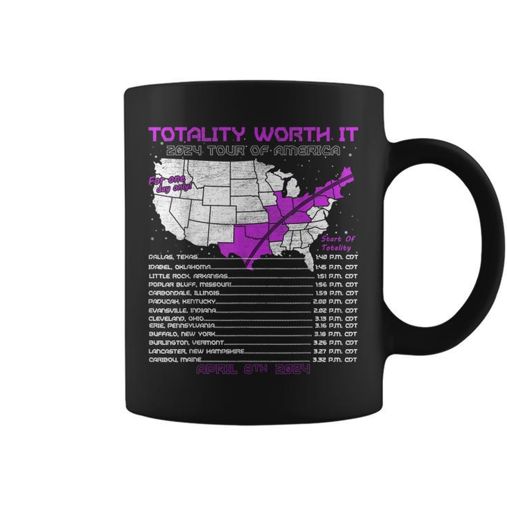 Totality Worth It Solar Eclipse Tour Of America 04082024 Coffee Mug