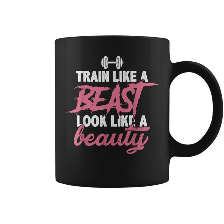 Train Like A Beast Look Like A Beauty Gym Personal Trainer Coffee Mug