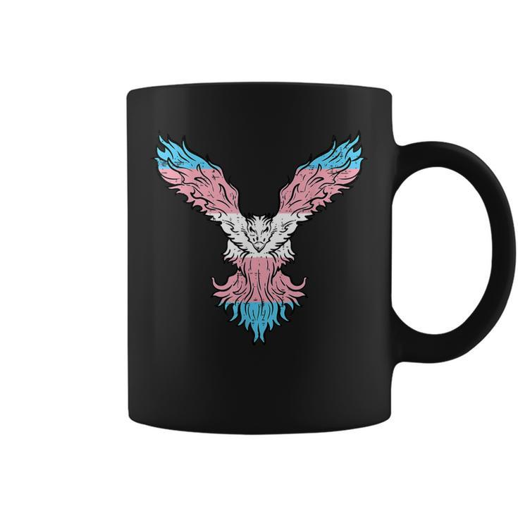 Transgender Bird Phoenix Trans Pride Flag Lgbt Kid Coffee Mug