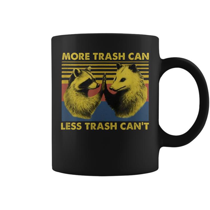 More Trash Can Less Trash Can't Raccoon Meme Coffee Mug