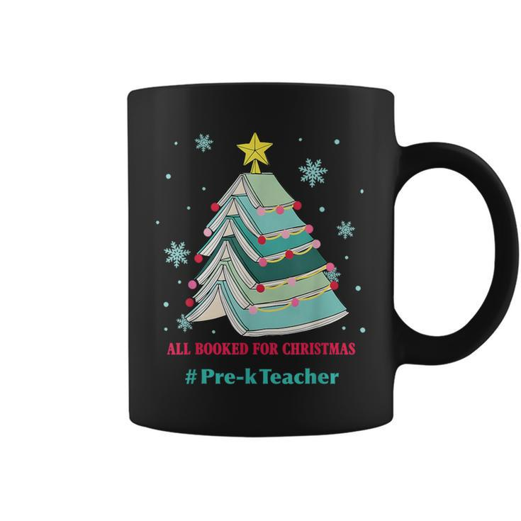Tree All Booked For Christmas Pre-K Teacher Coffee Mug