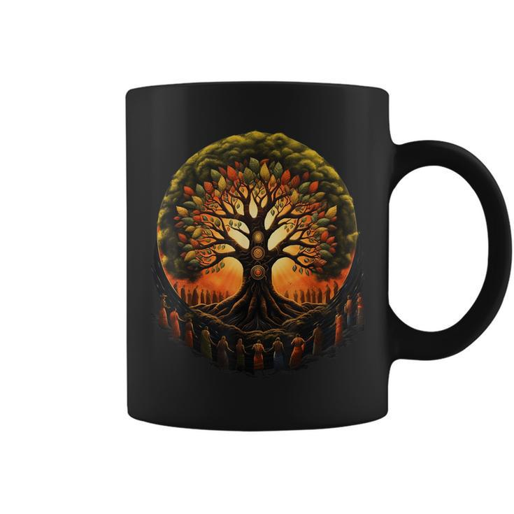 Tree Of Life Black History Kwanzaa American African Roots Coffee Mug