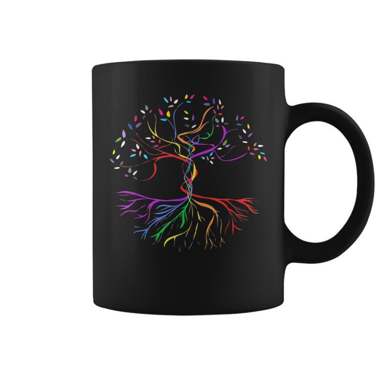 Tree Rainbow Lgbt Cool Gay Pride Flag Ally Coffee Mug