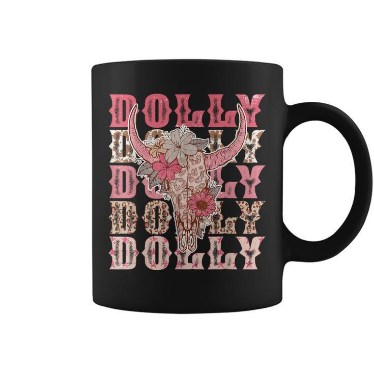 Trendy Dolly First Name Guitar Pink Cowgirl Western Coffee Mug